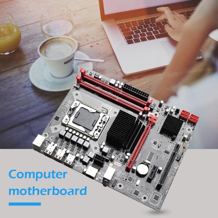 X58 2.0 DDR3 Desktop Computer Mainboard, Support for All Series LGA 1366 Processor, Discrete Graphics
