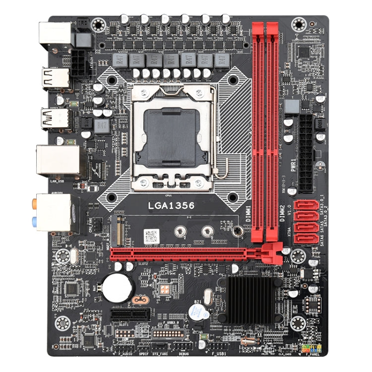X79A 2.0 DDR3 Desktop Computer Mainboard, Support for All Series LGA 1356 Processor, Integrated Graphics