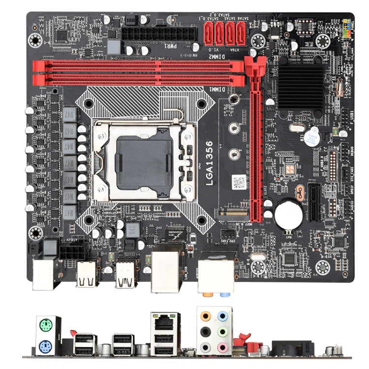 X79A 2.0 DDR3 Desktop Computer Mainboard, Support for All Series LGA 1356 Processor, Integrated Graphics