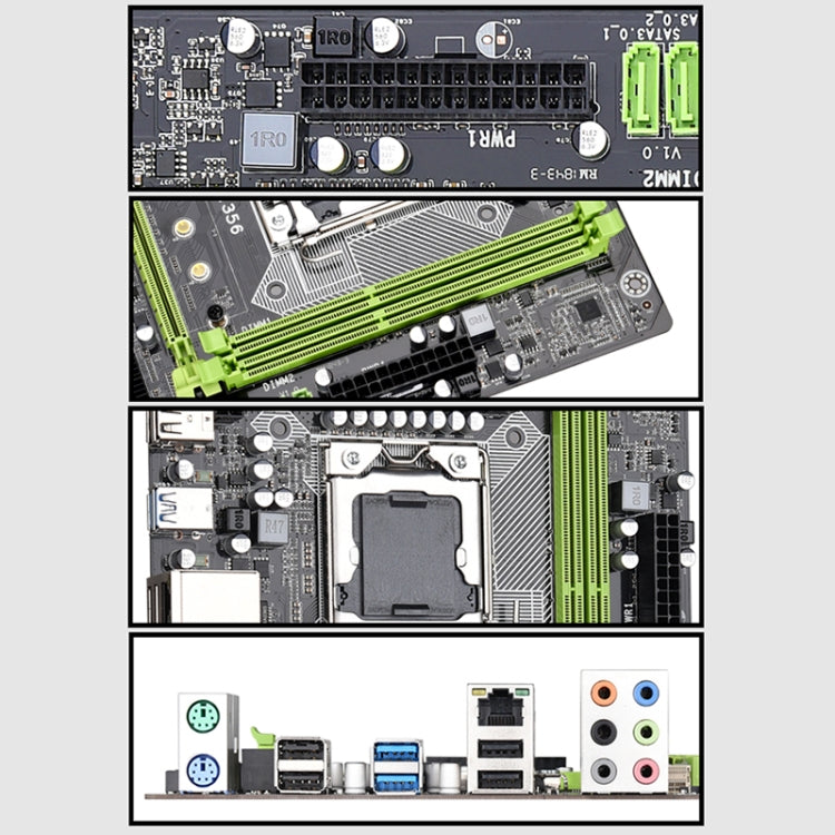 X79A 3.0 DDR3 Desktop Computer Mainboard, Support for All Series LGA 1356 Processor, Discrete Graphics