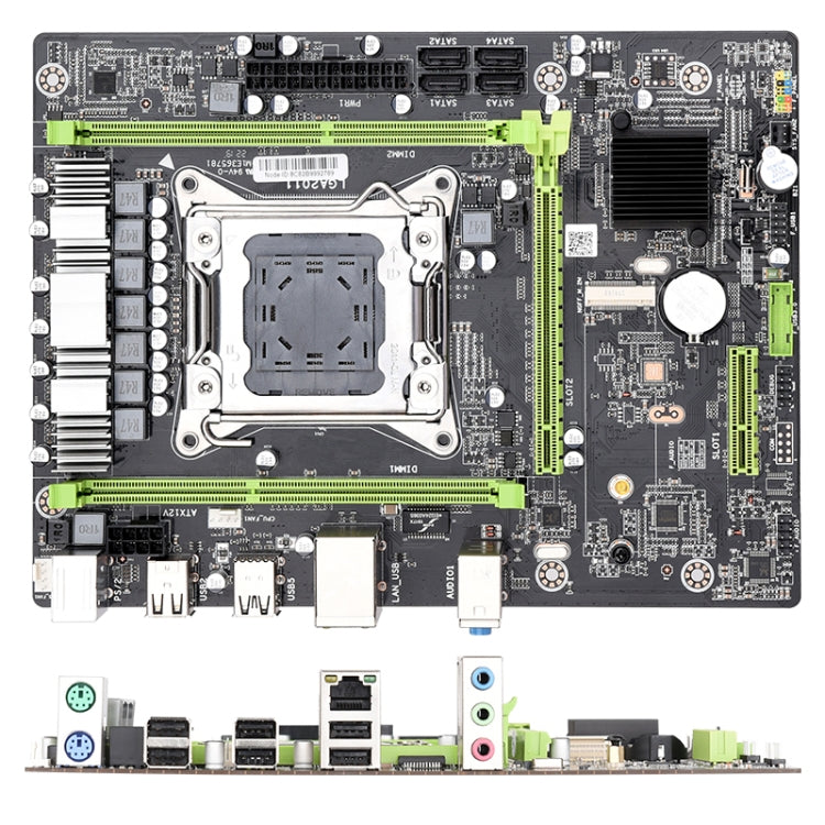 X79M2 2.0 DDR3 Desktop Computer Game Mainboard, Support for LGA 2011 Pin Series Processor, Discrete Graphics
