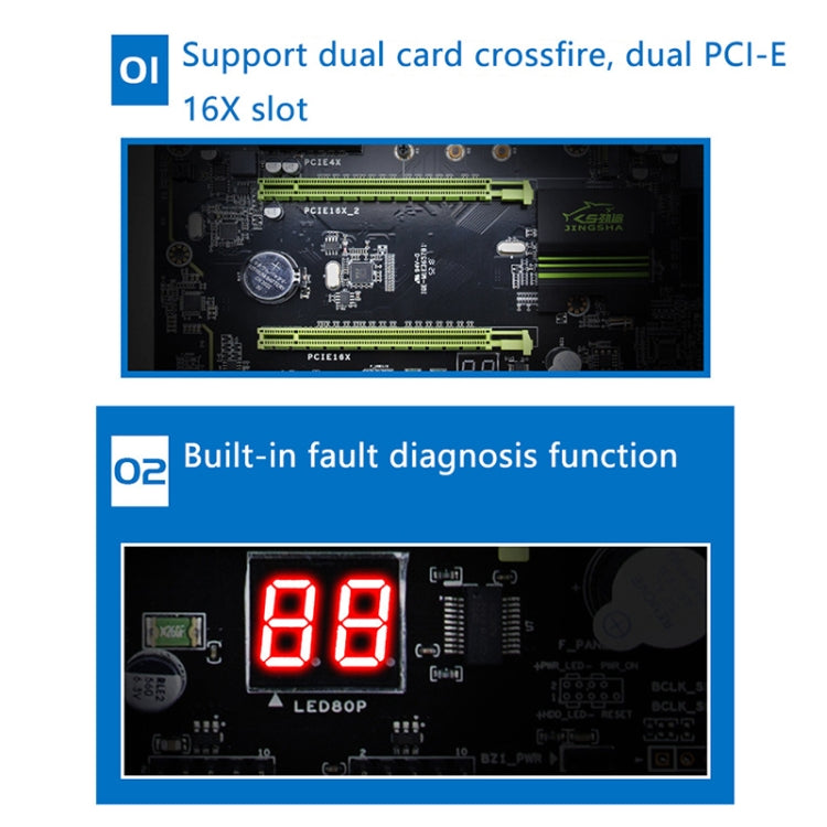 X79P DDR3 Desktop Computer Mainboard, Support for Intel E5 & E5V2 & Core i7 Series 2011 Pin Processor, Discrete Graphics