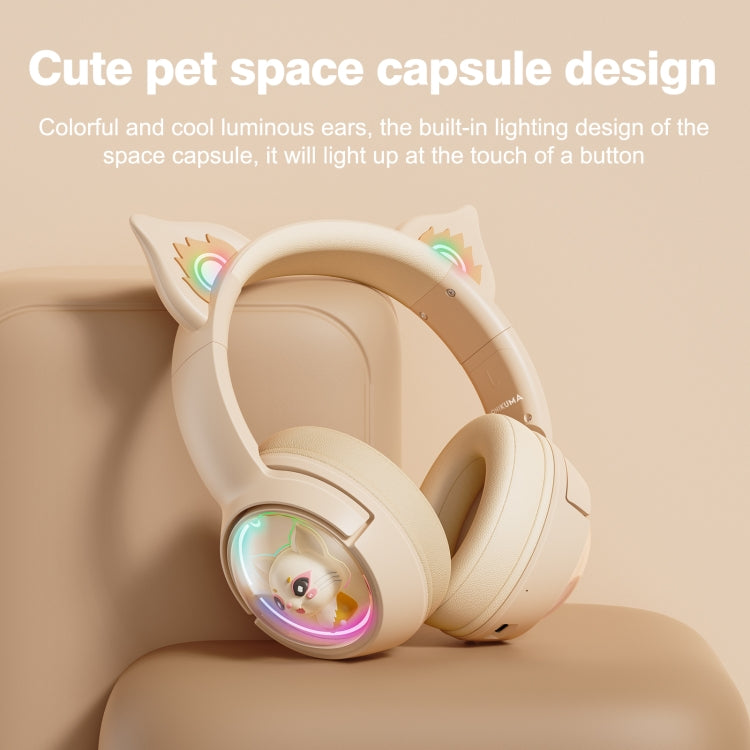 B5 Cat Ear Design USB-C / Type-C RGB Wireless Bluetooth HiFi Headset