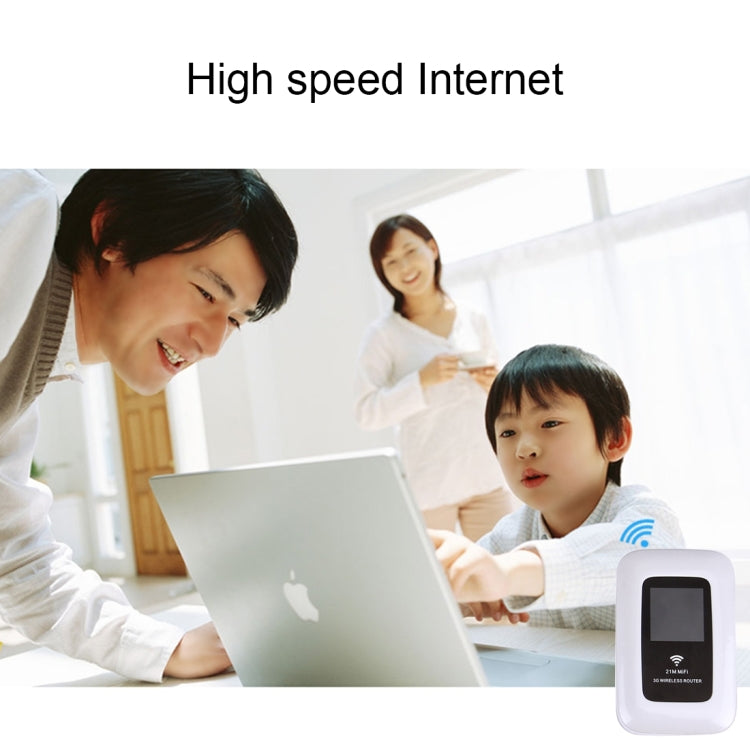 LY80 Pocket 21Mbps High Speed 3G Wireless Mobile Terminal Wifi Router(White)