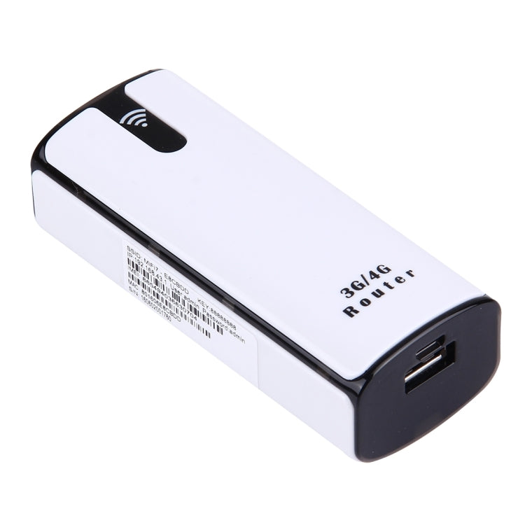 LY50 3G High Speed 21.6Mbps WCDMA HSPA+ Mini Mobile WiFi Router, Support 4400mAh Power Bank Charger(White)