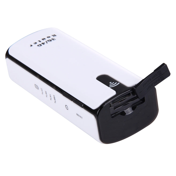 LY50 3G High Speed 21.6Mbps WCDMA HSPA+ Mini Mobile WiFi Router, Support 4400mAh Power Bank Charger(White)