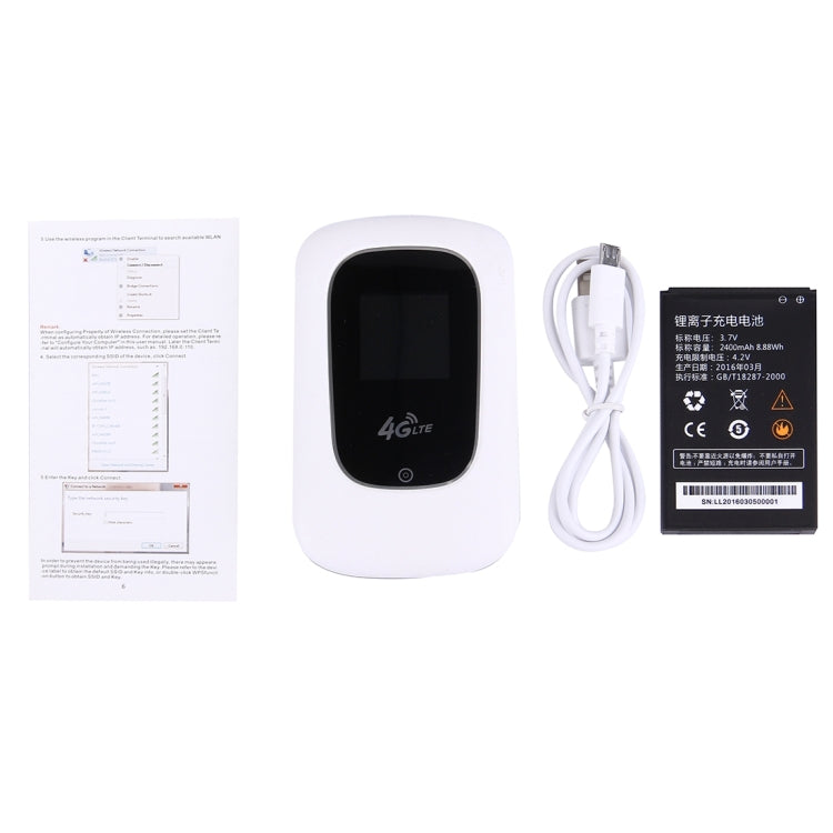 K8 Pocket 150Mbps High Speed 4G Wireless Mobile Wifi Router(White)