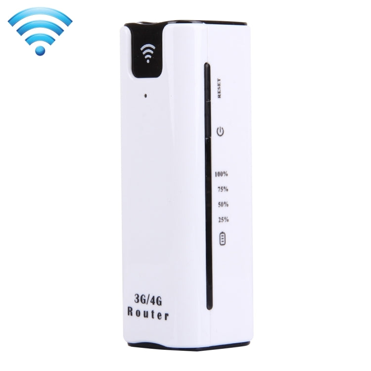 LY40 3G High Speed 7.2Mbps WCDMA HSPA+ Mini Mobile WiFi Router, Support 2200mAh Power Bank Charger(White)