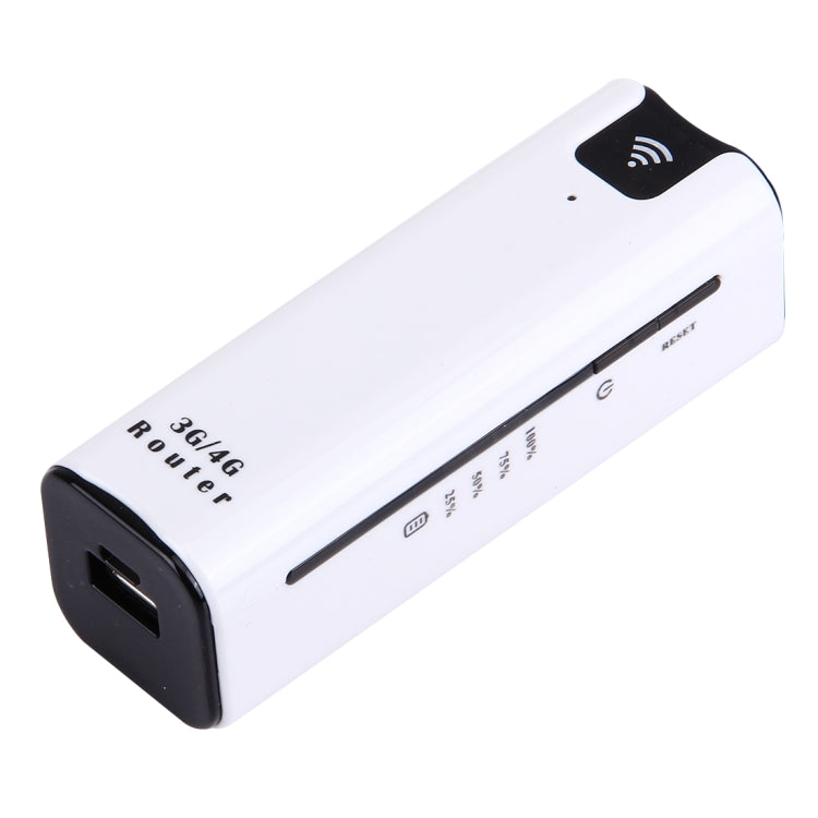 LY40 3G High Speed 7.2Mbps WCDMA HSPA+ Mini Mobile WiFi Router, Support 2200mAh Power Bank Charger(White)