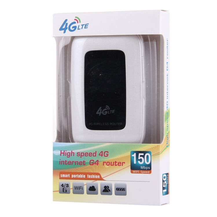 LY60 Pocket 150Mbps High Speed 4G Wireless Mobile Terminal Wifi Router(White)