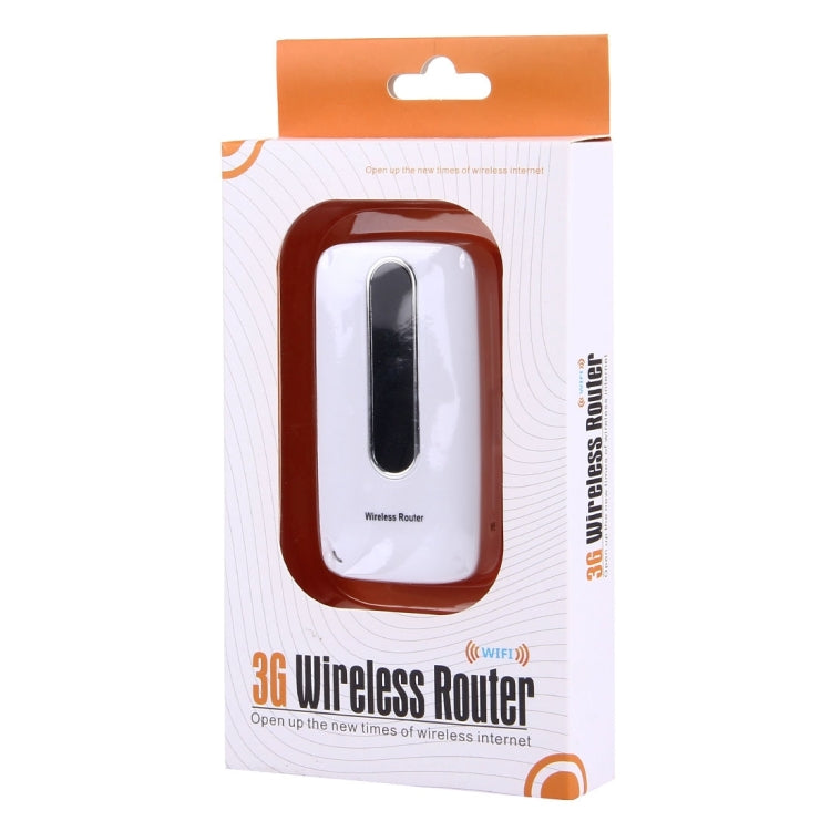 L10 3G Mini Mobile WiFi Router with LAN Port, Support 3000mAh Power Bank Charger(White)
