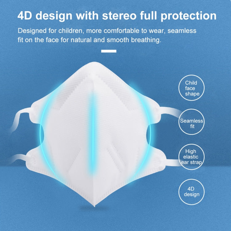 10 PCS Kids KN95 n95 Breathable Respirator Dustproof Antiviral Anti-fog Protective Mask for Kids Children