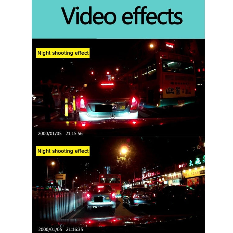 G636 2.7 inch Screen Display Car DVR Recorder, Support Loop Recording / Motion Detection / G-Sensor / Night Vision Function