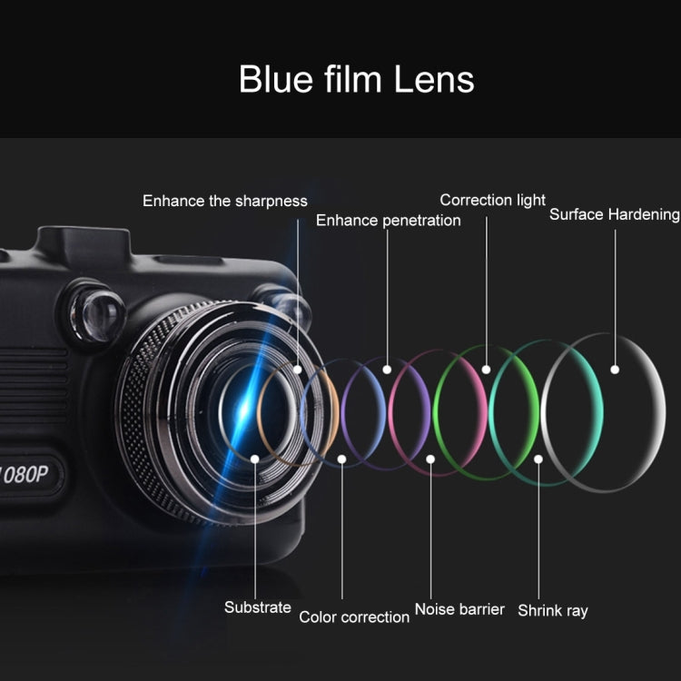 I8S Full HD 1080P Car WiFi DVR Driving Recorder, 3.0 inch Screen Display, 170 Degrees Wide Angle Viewing Lens, Support G-Sensor & File Locking & Parking Guard & Motion Detection Functions, Maximum 32GB TF Card