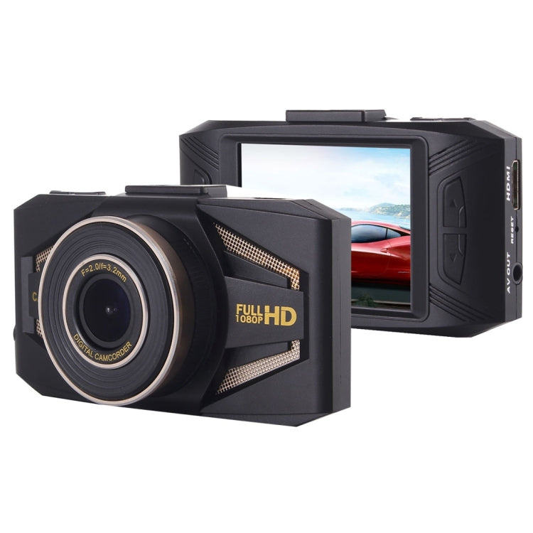 Portable Full HD 1080P Car Camcorder DVR Driving Recorder Digital Video Camera Voice Recorder, 2.4 inch TFT Screen Display, HD COMS Lens, Support 32GB TF Card(Maximum)