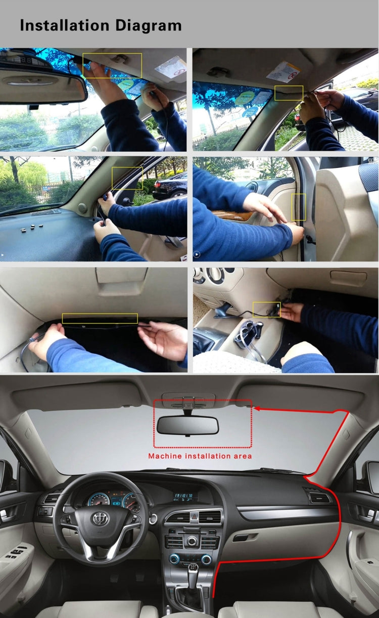 A305 Car DVR Camera 2.45 inch IPS Screen Full HD 1080P 170 Degree Wide Angle Viewing, Support Motion Detection / TF Card / G-Sensor / WiFi / HDMI(Black)