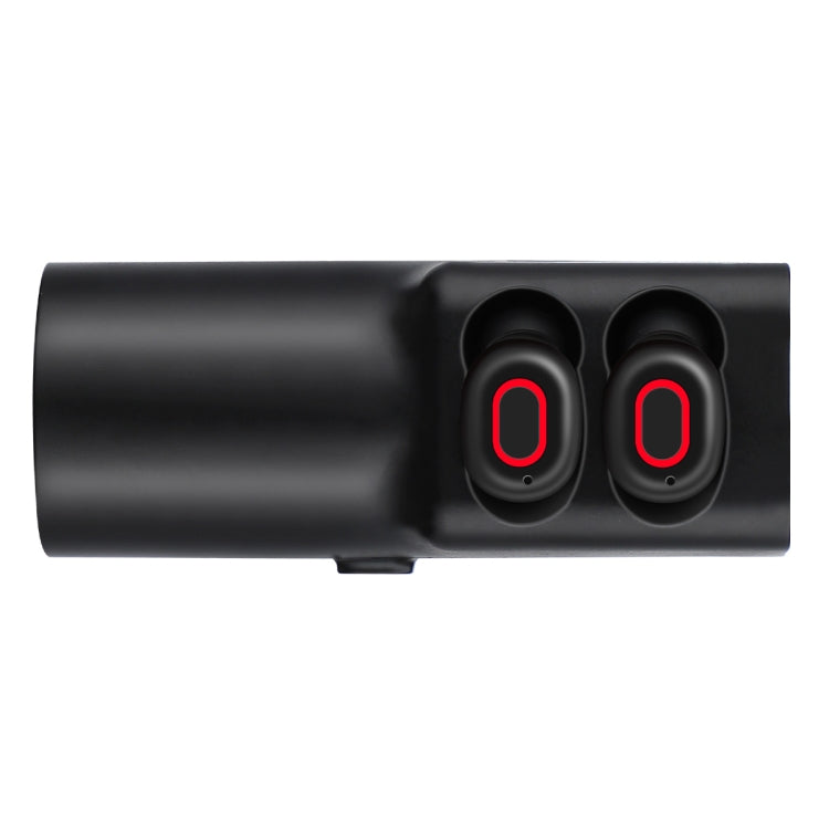 X1 2 in 1 Driving Recorder Video Record Camera + TWS Wireless Bluetooth Headset Earphones, Mstar 8336, 130 Degree Wide Angle, Voice Control, WiFi(Black)