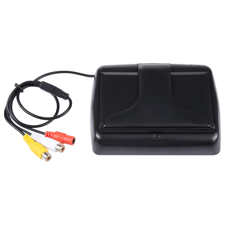 S-CLM-0108 4.3 inch Foldable Car TFT HD Monitor (Black)