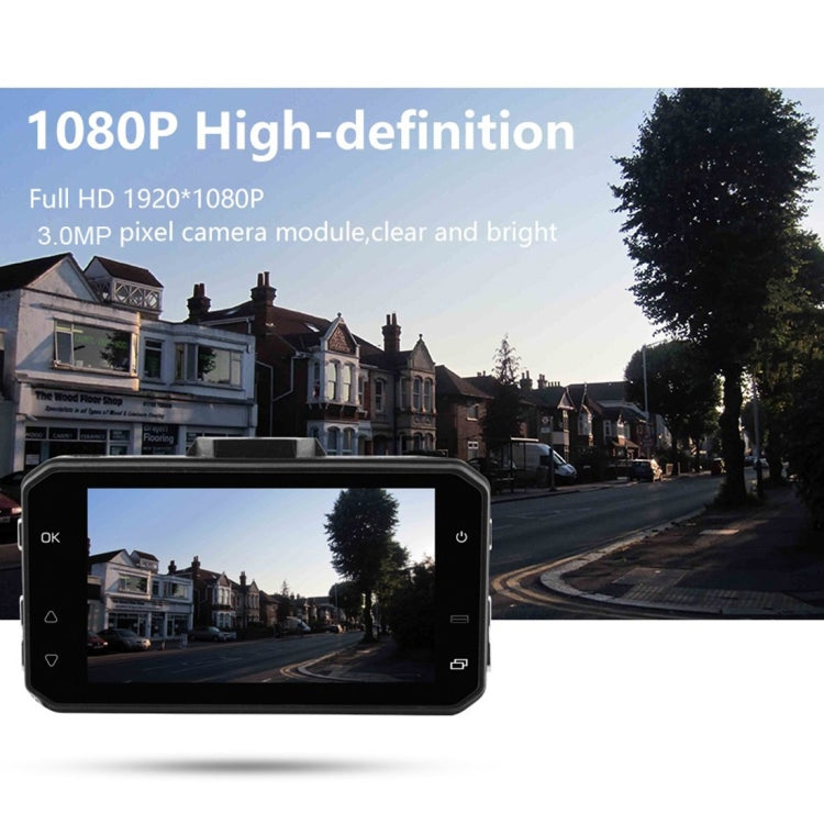 GT2000ZL HD 1080P 3.0 inch Screen Display Vehicle DVR, Novatek Program, 170 Degree Wide Angle Viewing, Support Motion Detection, TF / HDMI / AV