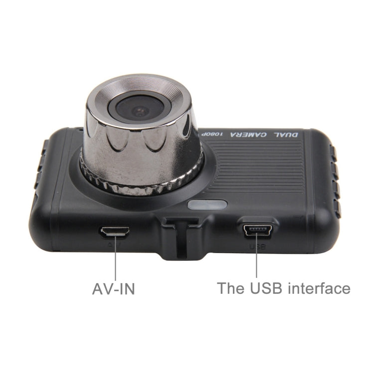 I8 HD 1080P 3.0 inch Screen Display Vehicle DVR, Ambarella Programs, 170 Degree Wide Angle Viewing, 2 Cameras, Support Motion Detection / Night Vision