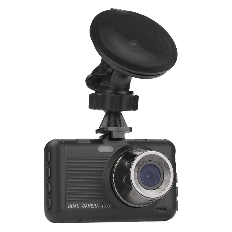 I8 HD 1080P 3.0 inch Screen Display Vehicle DVR, Ambarella Programs, 170 Degree Wide Angle Viewing, 2 Cameras, Support Motion Detection / Night Vision