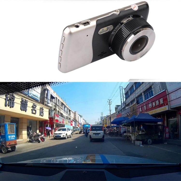 T5 4.0 inch HD Vehicle Traveling Driving Recorder Car Camcorder DVR Digital Video Camera Voice Recorder with Dual Camera, Support TF Card up to 32GB & Night Vision(Black)