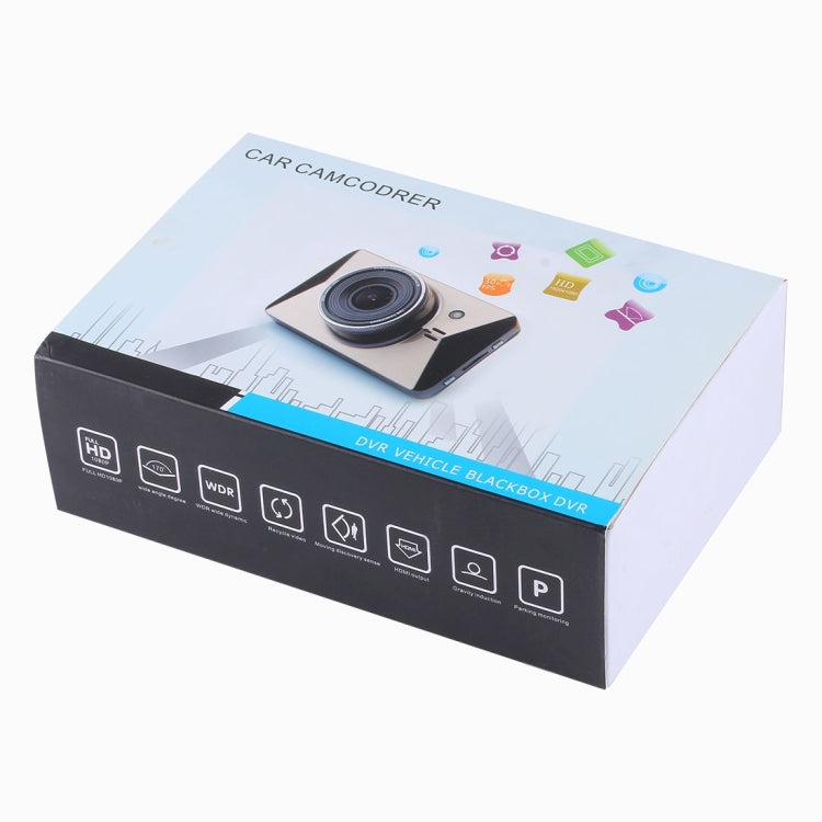 T105s Car DVR Camera 3.0 inch LCD HD 1080P 15.0MP Camera 170 Degree Wide Angle Viewing with Night Vision Light, Novatek 96223, Support Night Vision / Motion Detection / TF Card / HDMI