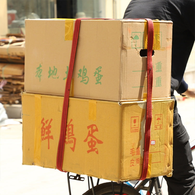 2 PCS 2m Elastic Strapping Rope Packing Tape for Bicycle Motorcycle Back Seat with Hook