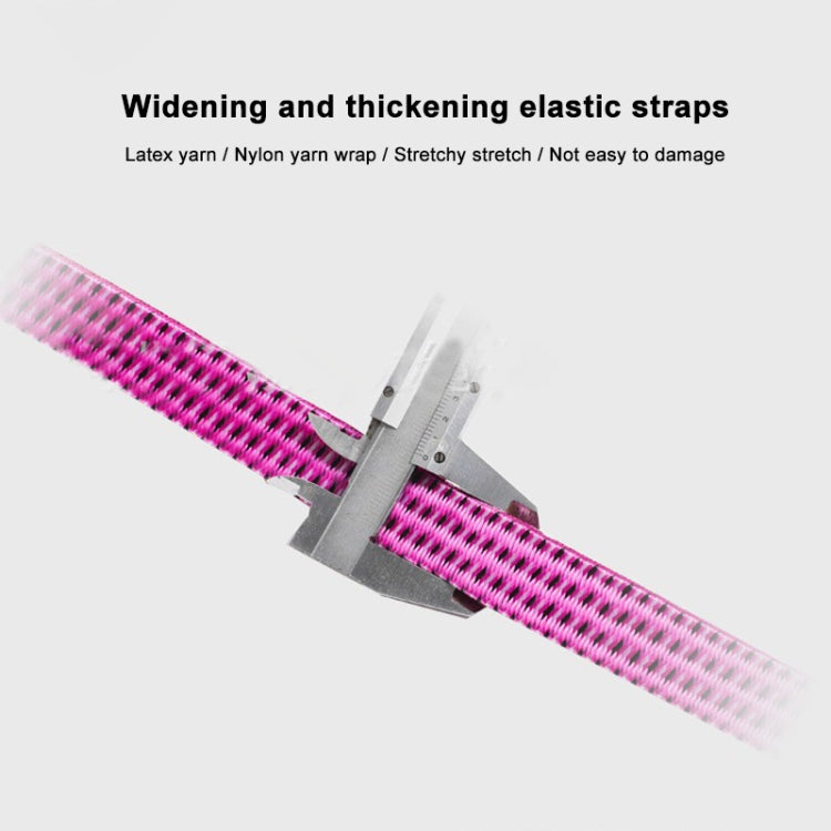 2 PCS 2m Elastic Strapping Rope Luggage Packing Tape for Bicycle Motorcycle Back Seat, Random Color Delivery