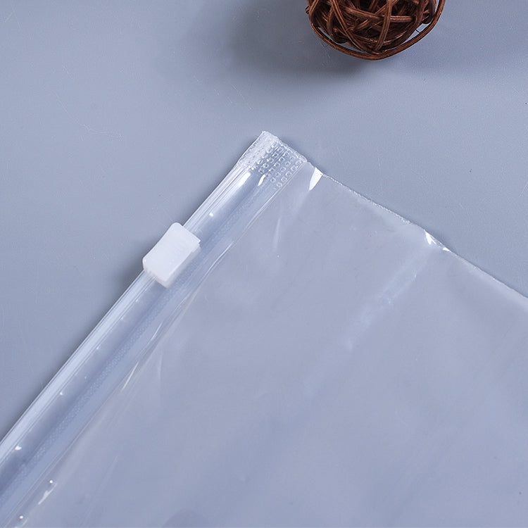 100 PCS Transparent + Matte plastic Sealed Bag PE Zip Lock Underwear Packaging Bag, Size: 39x24cm