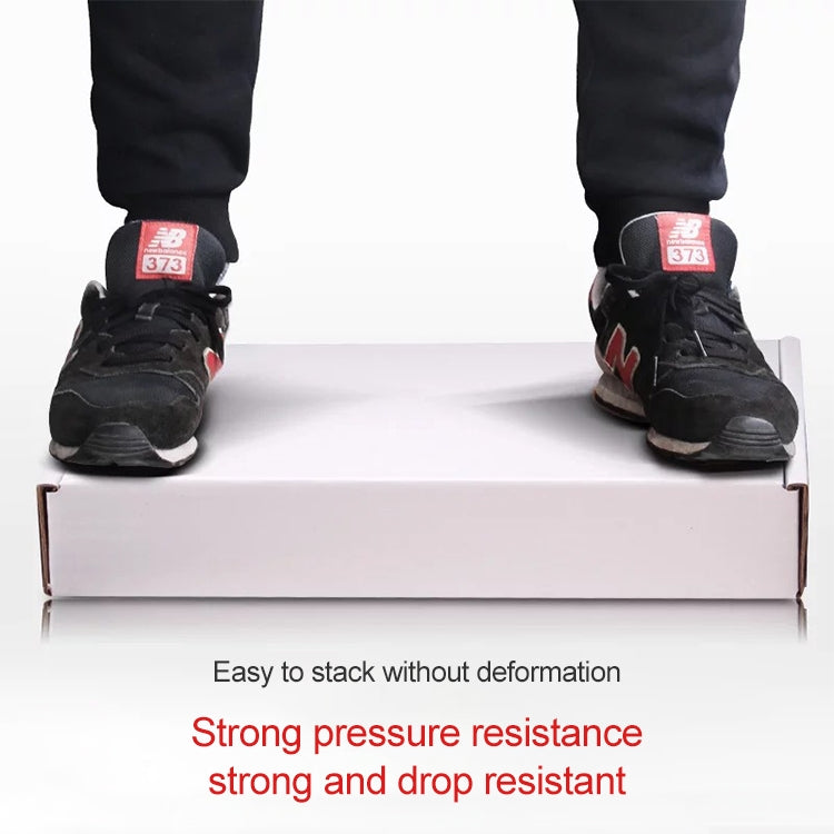 100 PCS Shipping Box Clothing Packaging Box, Color: White, Size: 32x26x4cm