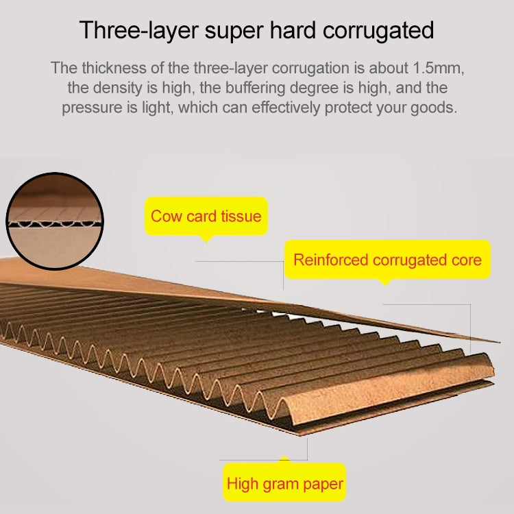 100 PCS Shipping Box Clothing Packaging Box, Color: White, Size: 40x30x10cm