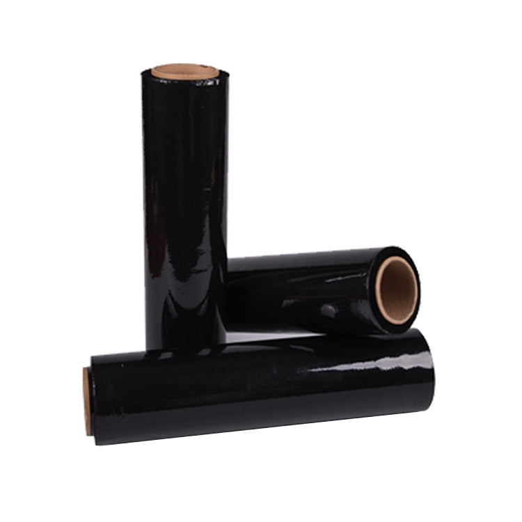 6 Rolls PE Stretch Wrap Film Packaging Film, Color: Black, Size: 450mm x 0.022mm x 200m