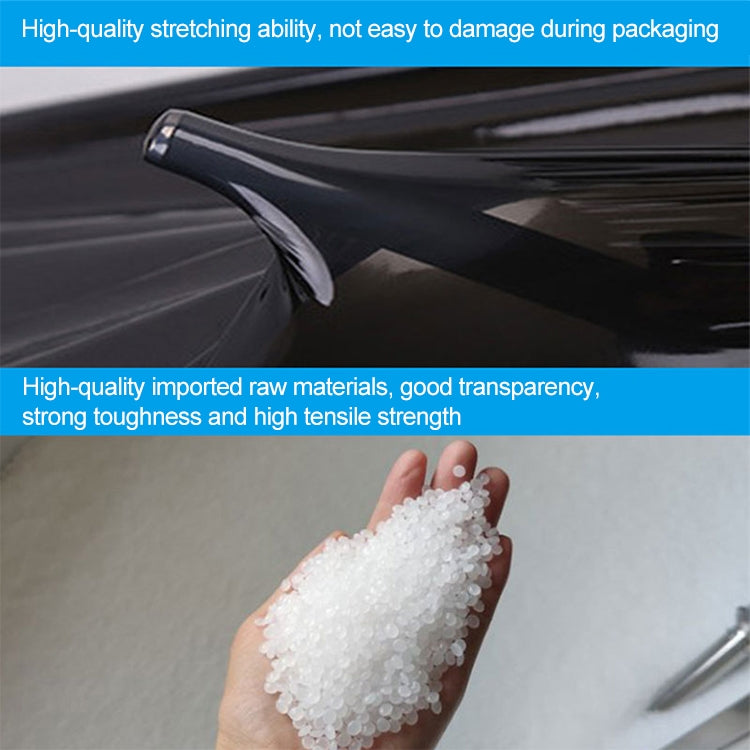 6 Rolls PE Stretch Wrap Film Packaging Film, Color: Black, Size: 450mm x 0.022mm x 200m