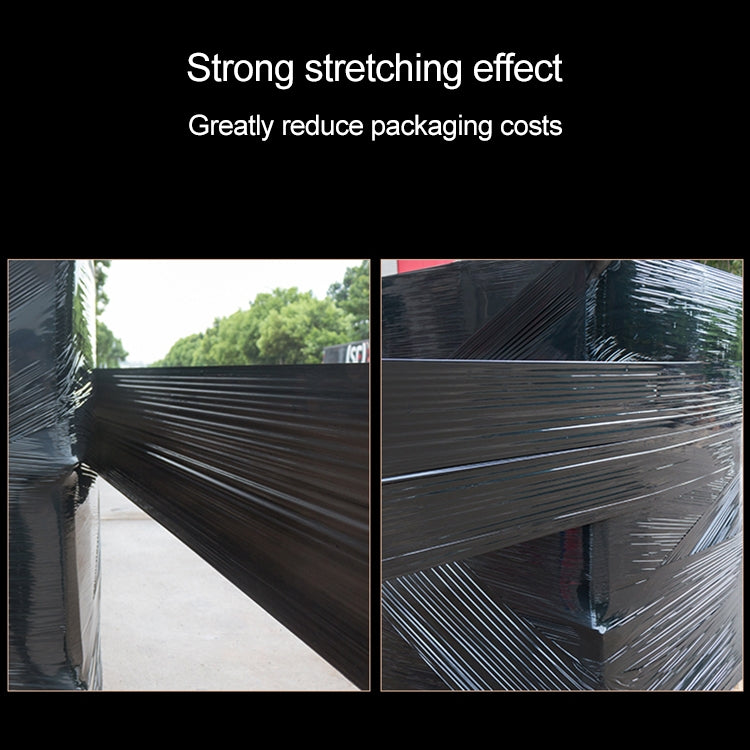 6 Rolls PE Stretch Wrap Film Packaging Film, Color: Black, Size: 450mm x 0.022mm x 200m