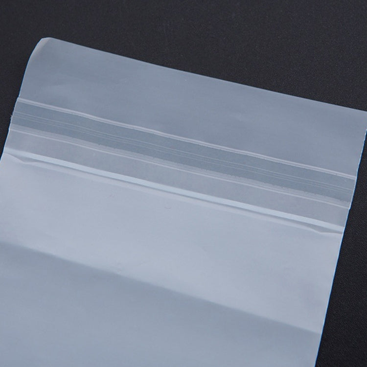 200 PCS Frosted Translucent CPE Self-adhesive Bag Zip Lock Bag Packaging Bag, Size: 7x12+2cm