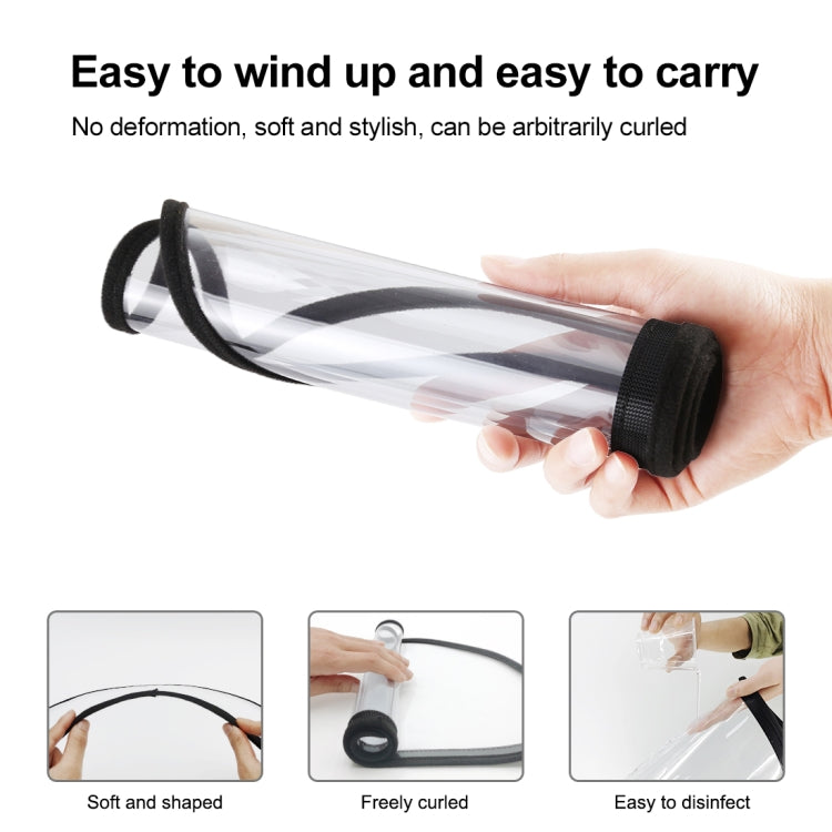 50 PCS Anti-Saliva Splash Anti-Spitting Anti-Fog Anti-Oil Protective Cap Mask Removable Face Shield