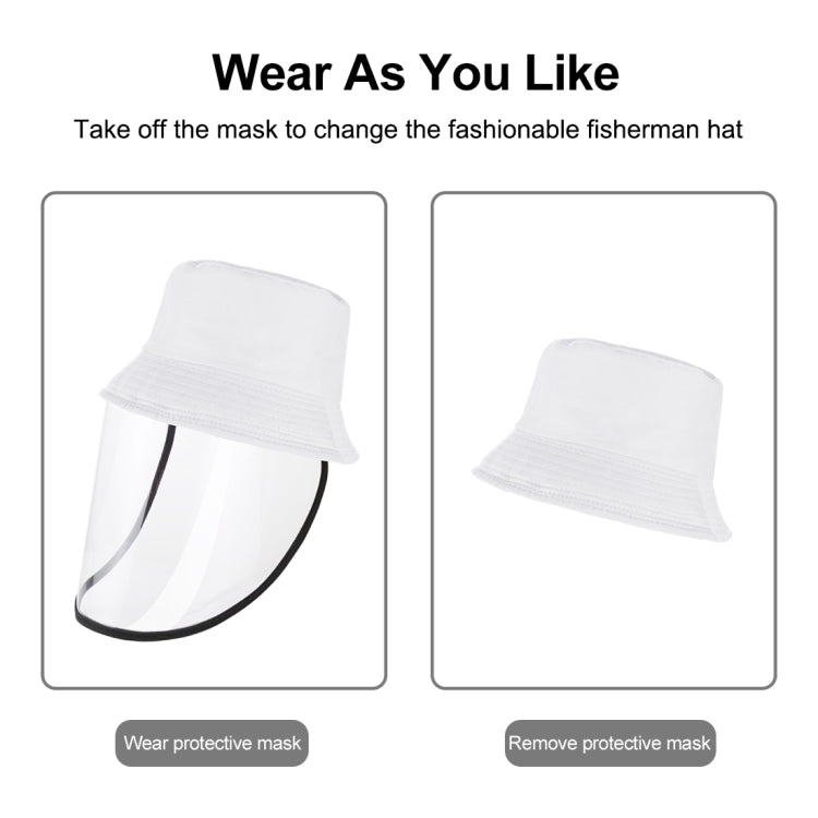 50 PCS Anti-Saliva Splash Anti-Spitting Anti-Fog Anti-Oil Protective Cap Mask Removable Face Shield