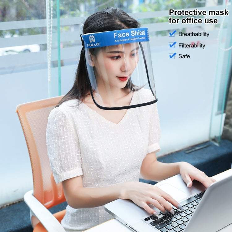 100 PCS Puluz Anti-Saliva Splash Anti-Spitting Anti-Fog Anti-Oil Protective Face Shields Mask with Elastic Band