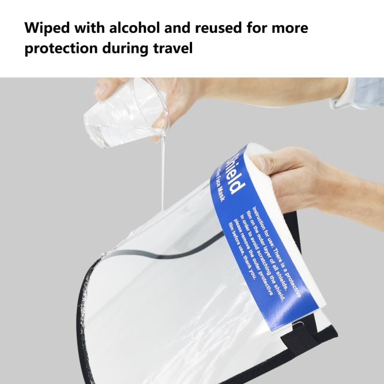 100 PCS Puluz Anti-Saliva Splash Anti-Spitting Anti-Fog Anti-Oil Protective Face Shields Mask with Elastic Band