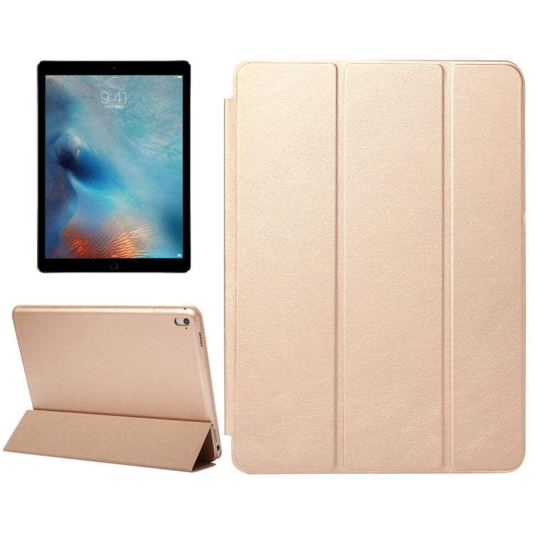 Horizontal Flip Solid Color Leather Case with Three-folding Holder & Wake-up / Sleep Function for iPad Pro 9.7 inch
