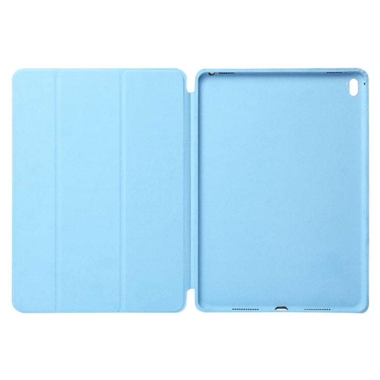 Horizontal Flip Solid Color Leather Case with Three-folding Holder & Wake-up / Sleep Function for iPad Pro 9.7 inch