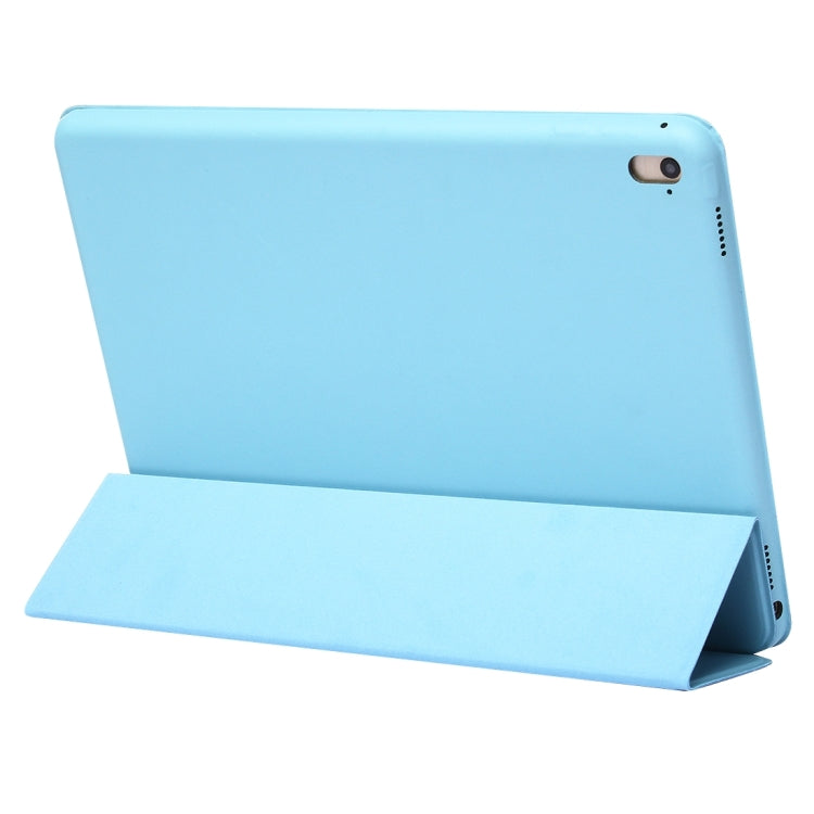 Horizontal Flip Solid Color Leather Case with Three-folding Holder & Wake-up / Sleep Function for iPad Pro 9.7 inch