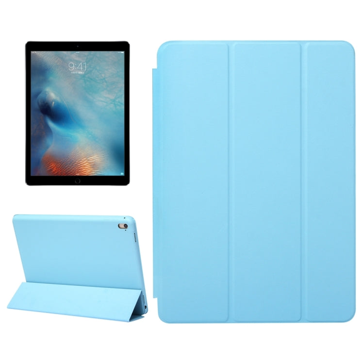 Horizontal Flip Solid Color Leather Case with Three-folding Holder & Wake-up / Sleep Function for iPad Pro 9.7 inch