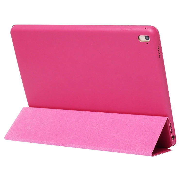 Horizontal Flip Solid Color Leather Case with Three-folding Holder & Wake-up / Sleep Function for iPad Pro 9.7 inch