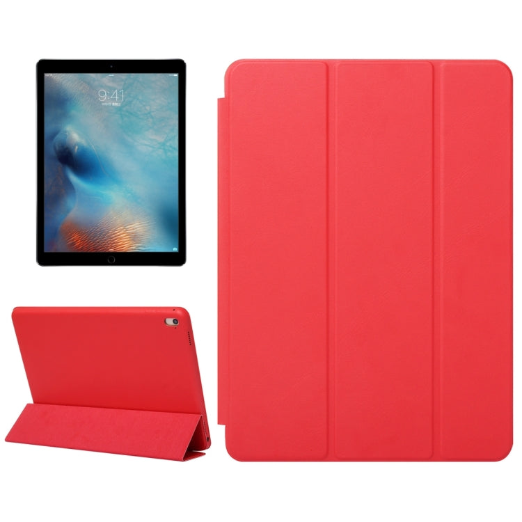 Horizontal Flip Solid Color Leather Case with Three-folding Holder & Wake-up / Sleep Function for iPad Pro 9.7 inch