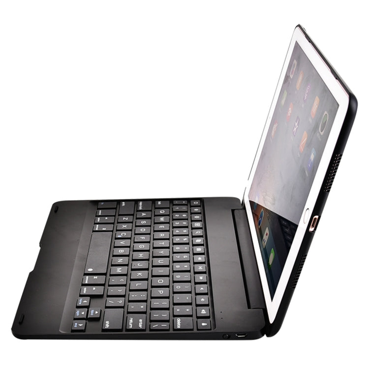 F19B for iPad 9.7 (2017/2018) & iPad Air & Air 2 & iPad Pro 9.7 & New iPad 9.7 inch (2017) Ultra-thin ABS Horizontal Flip Tablet Case + Bluetooth Keyboard