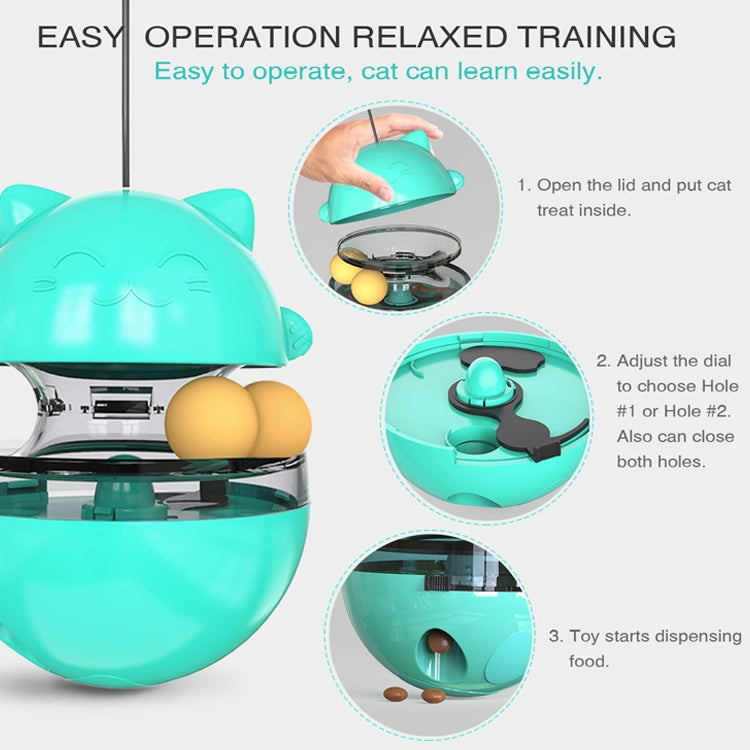 Pet Toy Cat Shaking Food Ball Tumbler Toy Ball