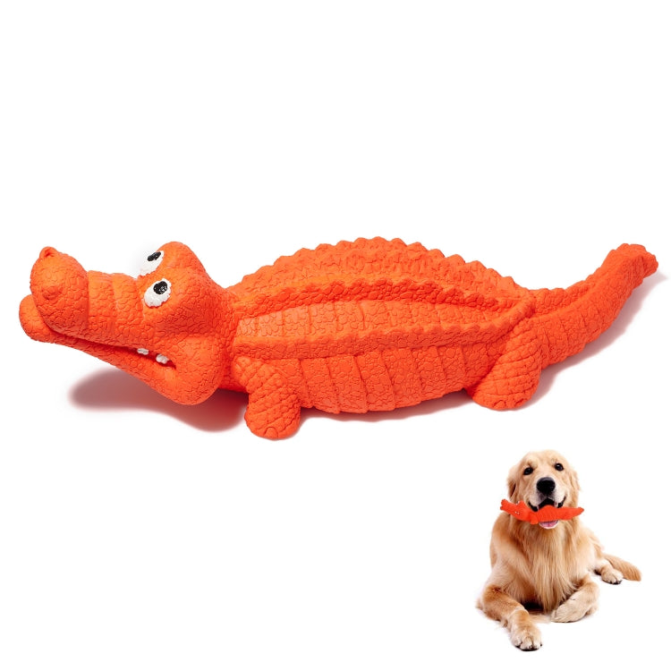 Crocodile Shape Natural Rubber Dog Voice Toy Pet Supplies
