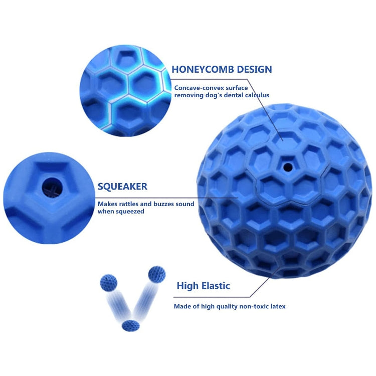 Dog Sound Rubber Honeycomb Toy Ball Pet Supplies